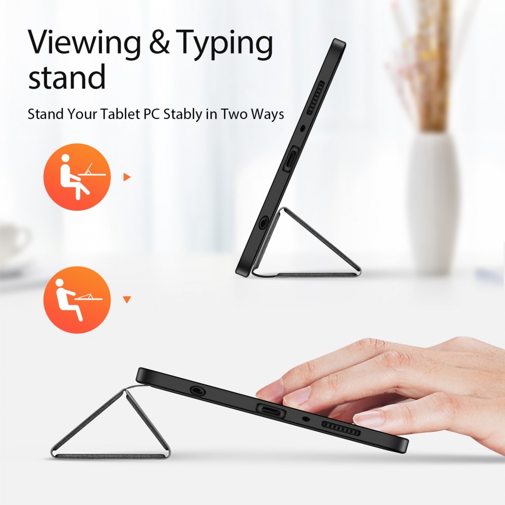 כיסוי ספר לטאבלט Samsung Galaxy Tab A9  בצבע - שחור