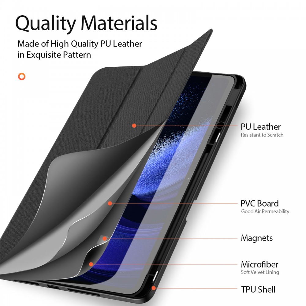 כיסוי ספר לטאבלט Xiaomi Pad 6 Max 14 בצבע - שחור