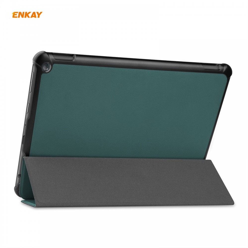 כיסוי לטאבלט מדגם - Amazon Fire HD 10 בצבע - ירוק עשוי מעור