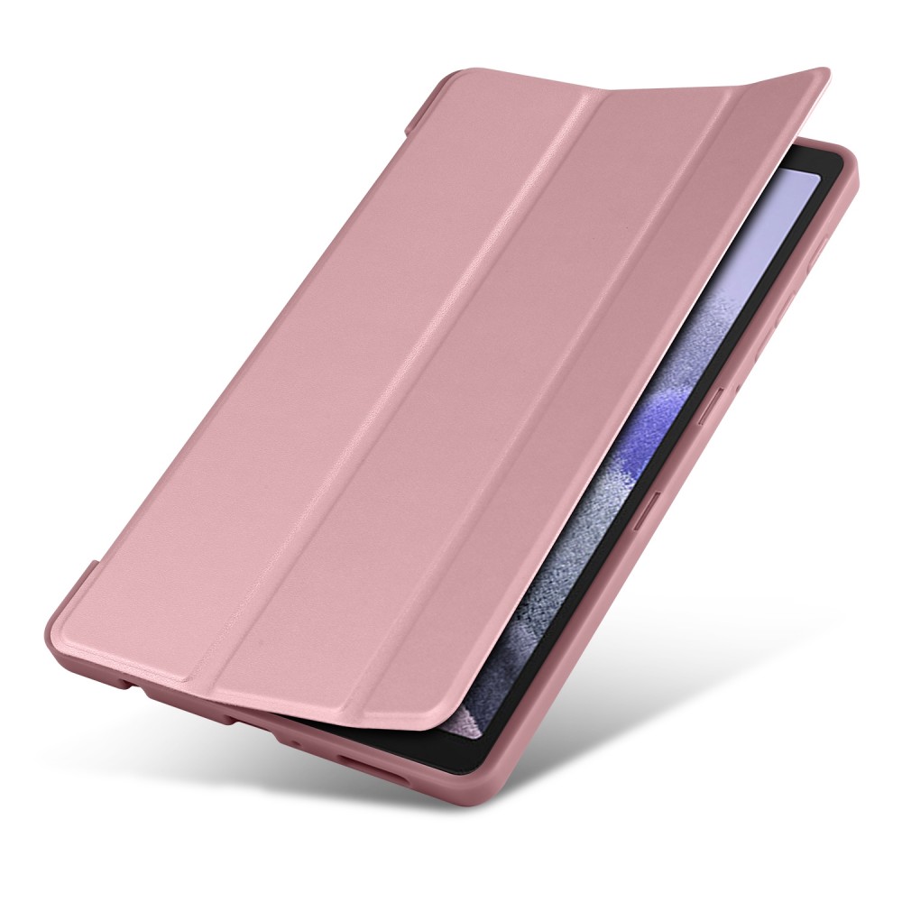 כיסוי לטאבלט מדגם - Amazon Fire HD 8 Plus (2020) בצבע - זהב ורד עשוי מעור