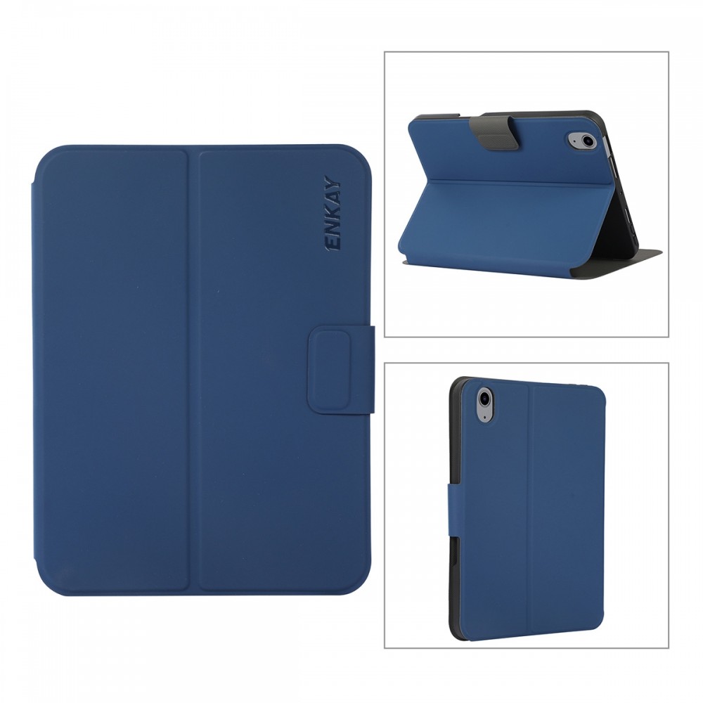 כיסוי לטאבלט מדגם - Apple iPad mini (2021) בצבע - כחול כהה עשוי מעור