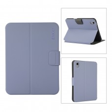 כיסוי לטאבלט מדגם - Apple iPad mini (2021) בצבע - סגול עשוי מעור