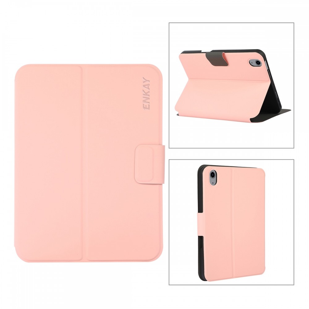 כיסוי לטאבלט מדגם - Apple iPad mini 6 (2021) בצבע - ורוד עשוי מעור