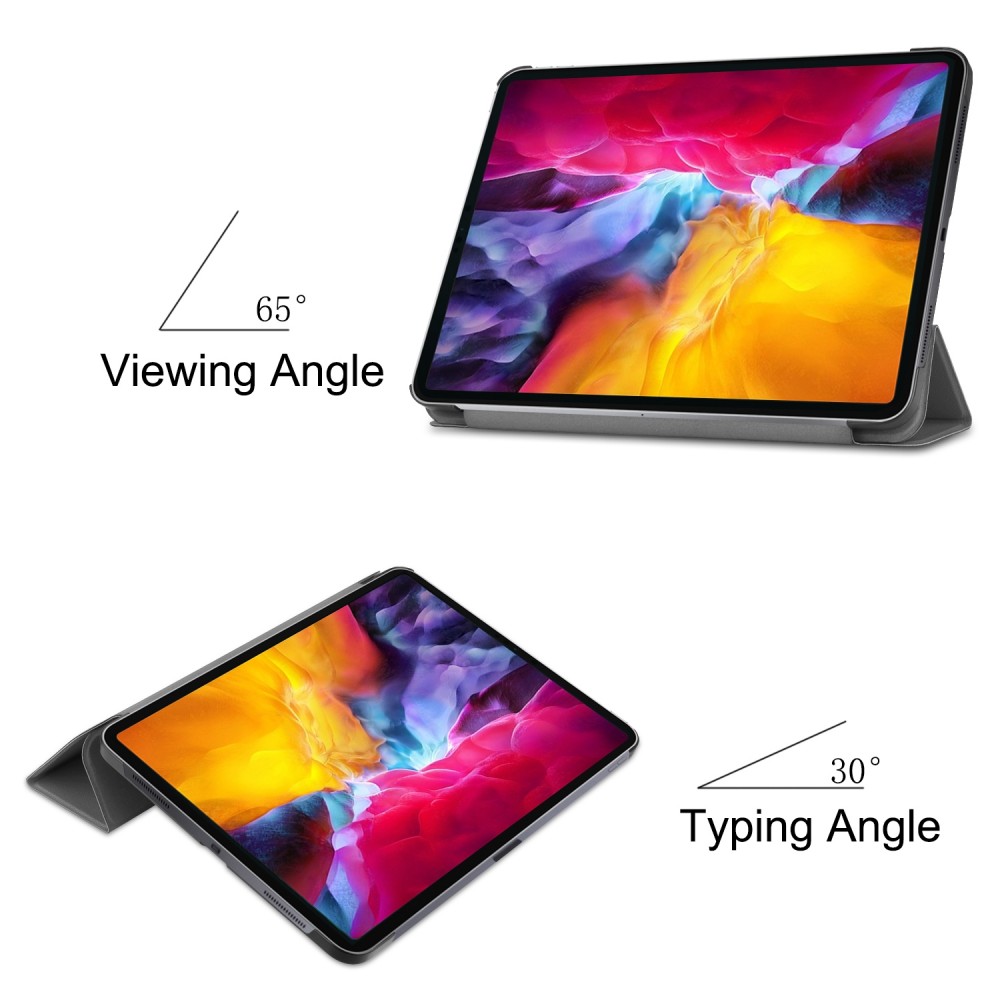 כיסוי לטאבלט מדגם - Apple iPad Pro 11 (2022) בצבע - אפור עשוי מעור