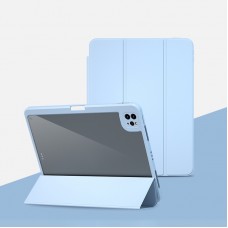 כיסוי לטאבלט מדגם - Apple iPad Pro 12.9 (2022) בצבע - קרח לבן עשוי מעור