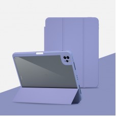 כיסוי לטאבלט מדגם - Apple iPad Pro 12.9 (2022) בצבע - סגול לבנדר עשוי מעור