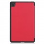 כיסוי לטאבלט מדגם - Lenovo Tab M7 (3rd Gen) בצבע - אדום עשוי מעור
