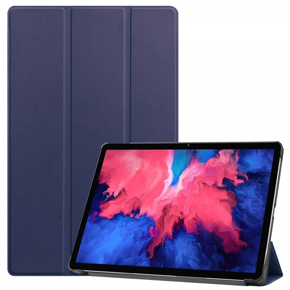 כיסוי לטאבלט מדגם - Lenovo Tab P11 בצבע - כחול כהה עשוי מעור