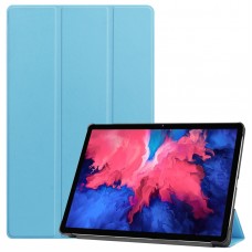 כיסוי לטאבלט מדגם - Lenovo Tab P11 בצבע - שמים כחולים עשוי מעור