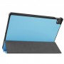 כיסוי לטאבלט מדגם - Lenovo Tab P11 בצבע - שמים כחולים עשוי מעור