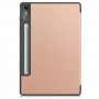 כיסוי לטאבלט מדגם - Lenovo Tab P12 בצבע - זהב ורד עשוי מעור