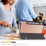 כיסוי לטאבלט מדגם - Lenovo Tab P12 בצבע - זהב ורד עשוי מעור