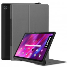 כיסוי לטאבלט מדגם - Lenovo Yoga Tab 11 בצבע - אפור עשוי מעור