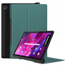 כיסוי לטאבלט מדגם - Lenovo Yoga Tab 11 בצבע - ירוק כהה עשוי מעור