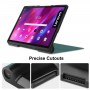 כיסוי לטאבלט מדגם - Lenovo Yoga Tab 11 בצבע - ירוק כהה עשוי מעור