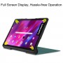 כיסוי לטאבלט מדגם - Lenovo Yoga Tab 11 בצבע - ירוק כהה עשוי מעור