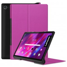 כיסוי לטאבלט מדגם - Lenovo Yoga Tab 11 בצבע - סגול עשוי מעור