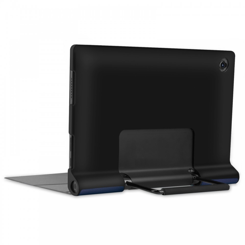 כיסוי לטאבלט מדגם - Lenovo Yoga Tab 11 בצבע - כחול כהה עשוי מעור