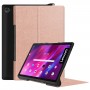 כיסוי לטאבלט מדגם - Lenovo Yoga Tab 11 בצבע - זהב ורד עשוי מעור