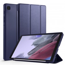 כיסוי לטאבלט מדגם - Samsung Galaxy Tab A7 Lite בצבע - כחול כהה עשוי מעור
