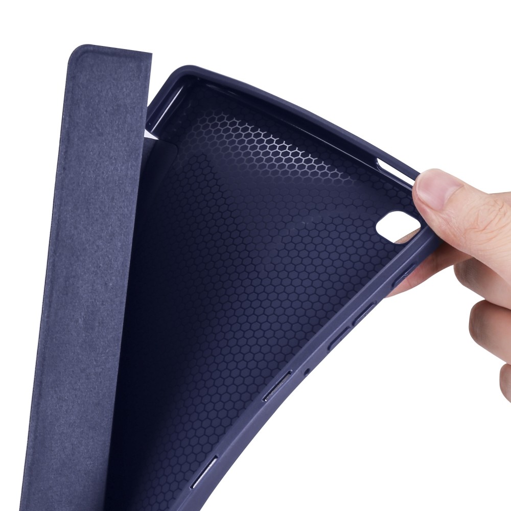 כיסוי לטאבלט מדגם - Samsung Galaxy Tab A7 Lite בצבע - כחול כהה עשוי מעור