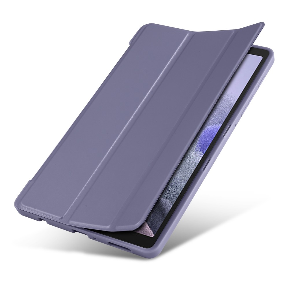 כיסוי לטאבלט מדגם - Samsung Galaxy Tab A7 Lite בצבע - סגול עשוי מעור