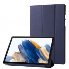 כיסוי לטאבלט מדגם - Samsung Galaxy Tab A8 10.5 (2021) בצבע - כחול עשוי מעור