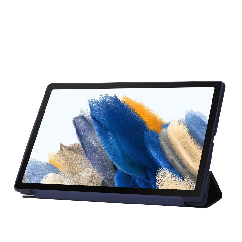 כיסוי לטאבלט מדגם - Samsung Galaxy Tab A8 10.5 (2021) בצבע - כחול עשוי מעור