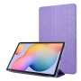 כיסוי לטאבלט מדגם - Samsung Galaxy Tab S7 בצבע - סגול בהיר עשוי מעור
