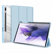 כיסוי לטאבלט מדגם - Samsung Galaxy Tab S7 FE בצבע - כחול עשוי מעור