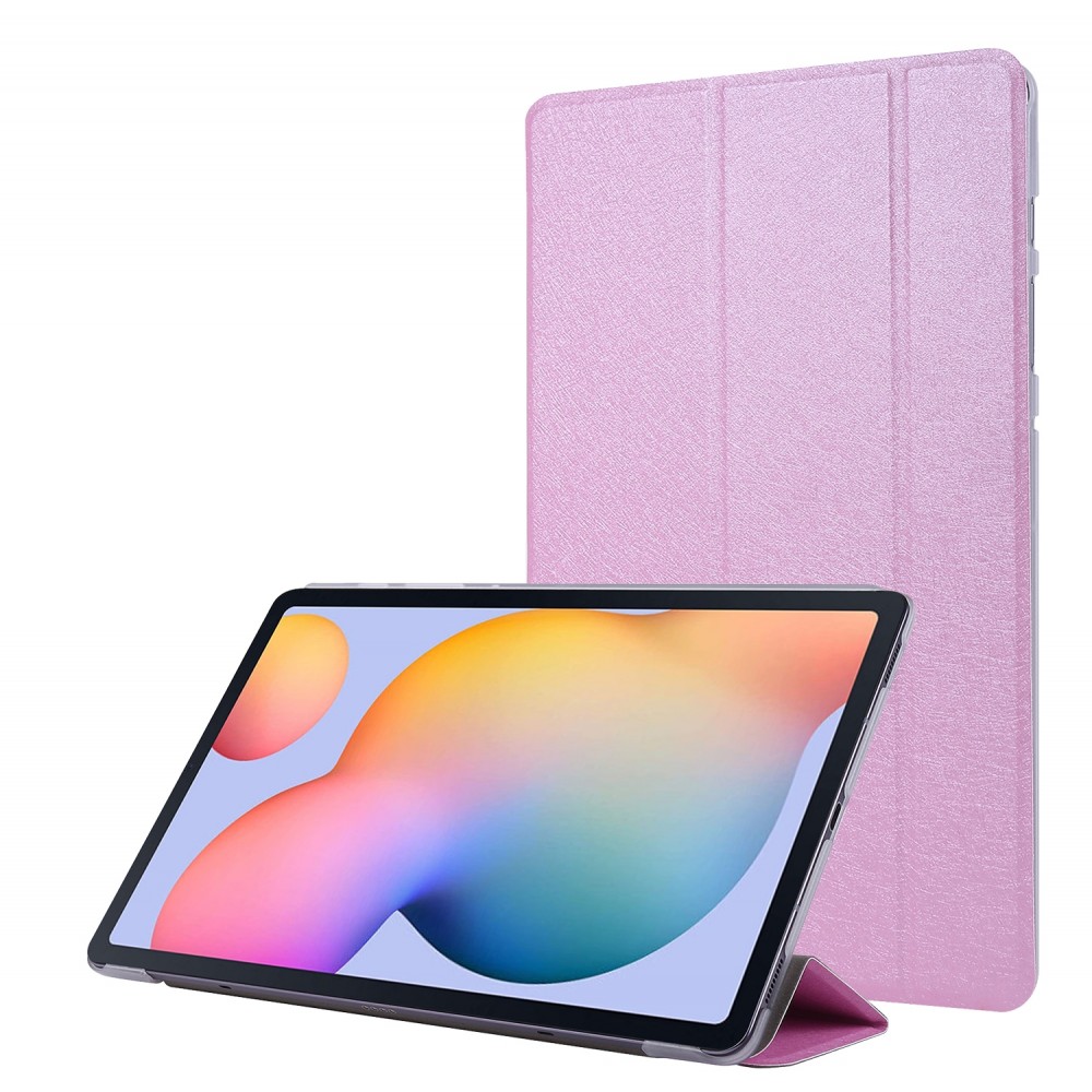 כיסוי לטאבלט מדגם - Samsung Galaxy Tab S8 בצבע - ורוד עשוי מעור