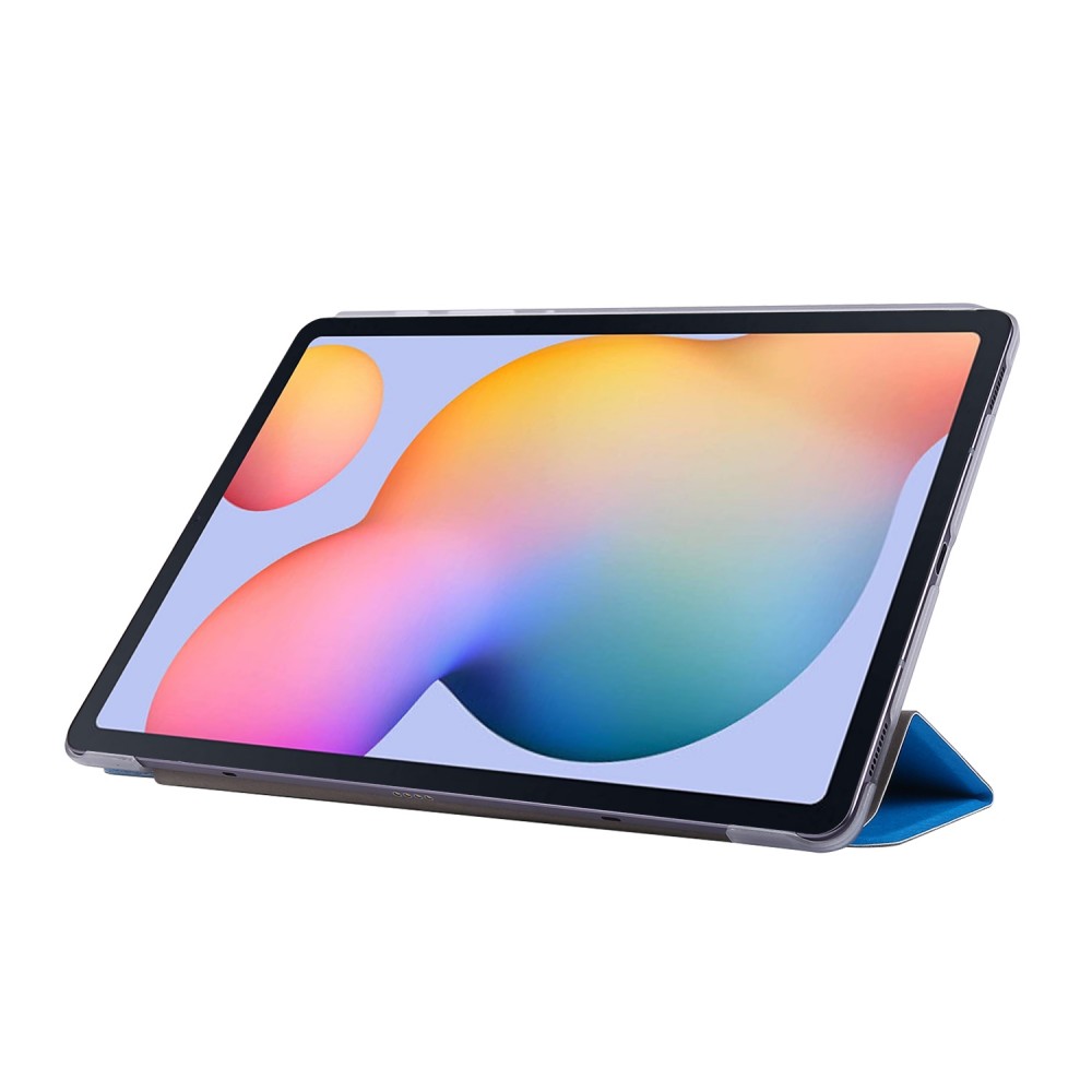כיסוי לטאבלט מדגם - Samsung Galaxy Tab S8 בצבע - שמים כחולים עשוי מעור