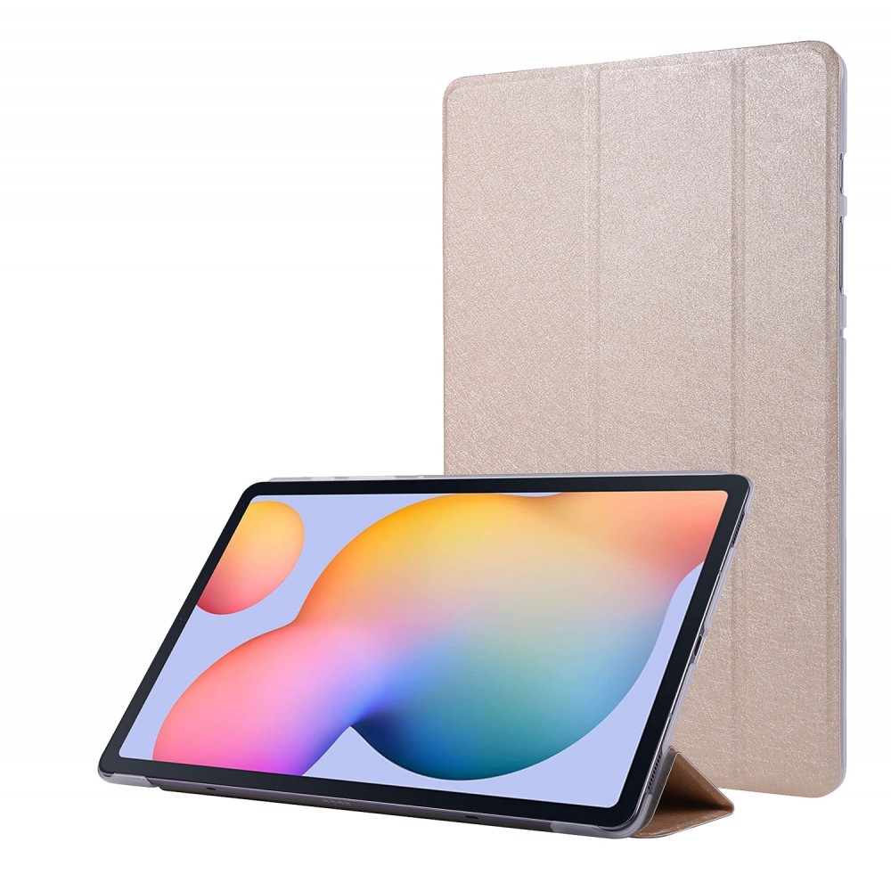כיסוי לטאבלט מדגם - Samsung Galaxy Tab S8 בצבע - זהב עשוי מעור