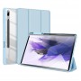 כיסוי לטאבלט מדגם - Samsung Galaxy Tab S8 Plus בצבע - כחול עשוי מעור