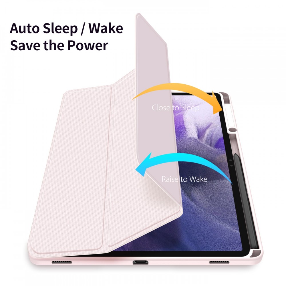 כיסוי לטאבלט מדגם - Samsung Galaxy Tab S8 Plus בצבע - ורוד עשוי מעור