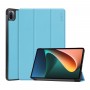 כיסוי לטאבלט מדגם - Xiaomi Pad 5 בצבע - כחול בהיר עשוי מעור