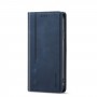 עבור Apple iPhone 12 mini כיסוי ארנק / ספר עשוי מעור בצבע כחול עם חריצים לכרטיסי אשראי
