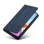 עבור Apple iPhone 12 mini כיסוי ארנק / ספר עשוי מעור בצבע כחול עם חריצים לכרטיסי אשראי