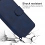 עבור Apple iPhone 14 כיסוי ארנק / ספר עשוי מעור בצבע כחול עם חריצים לכרטיסי אשראי