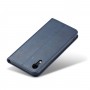 עבור Apple iPhone XR כיסוי ארנק / ספר עשוי מעור בצבע כחול עם חריצים לכרטיסי אשראי