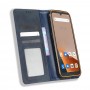עבור Blackview BV5200 כיסוי ארנק / ספר עשוי מעור בצבע כחול עם חריצים לכרטיסי אשראי