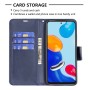עבור Google Pixel 8 Pro כיסוי ארנק / ספר עשוי מעור בצבע כחול עם חריצים לכרטיסי אשראי