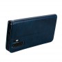 עבור Huawei P30 Pro כיסוי ארנק / ספר עשוי מעור בצבע כחול עם חריצים לכרטיסי אשראי
