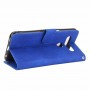 עבור LG K61 כיסוי ארנק / ספר עשוי מעור בצבע כחול עם חריצים לכרטיסי אשראי