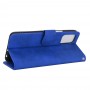 עבור LG K62 כיסוי ארנק / ספר עשוי מעור בצבע כחול עם חריצים לכרטיסי אשראי