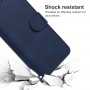 עבור LG Velvet כיסוי ארנק / ספר עשוי מעור בצבע כחול עם חריצים לכרטיסי אשראי