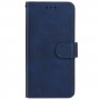 עבור LG Velvet 5G כיסוי ארנק / ספר עשוי מעור בצבע כחול עם חריצים לכרטיסי אשראי