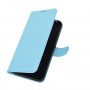 עבור Nokia 3.4 כיסוי ארנק / ספר עשוי מעור בצבע כחול עם חריצים לכרטיסי אשראי