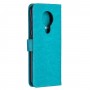עבור Nokia 5.3 כיסוי ארנק / ספר עשוי מעור בצבע כחול עם חריצים לכרטיסי אשראי