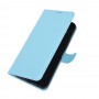 עבור Nokia 8.3 5G כיסוי ארנק / ספר עשוי מעור בצבע כחול עם חריצים לכרטיסי אשראי
